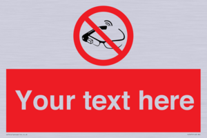 Custom prohibition Use of smart glasses prohibited